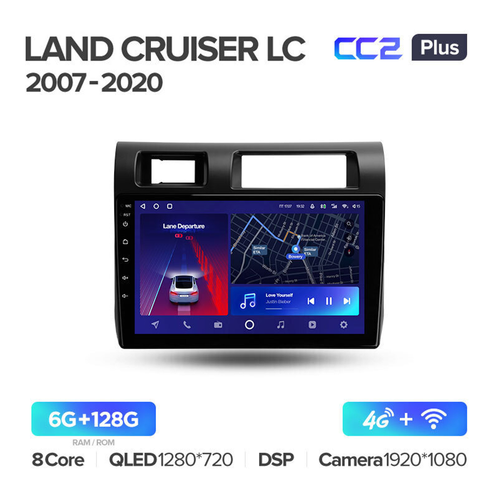 Teyes CC2 Plus 9" для Toyota Land Cruiser 70 2007-2020