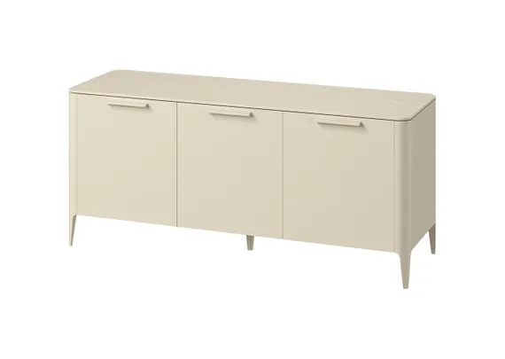 Тумба Type oak 3 двери ширина 160 см (молочный)