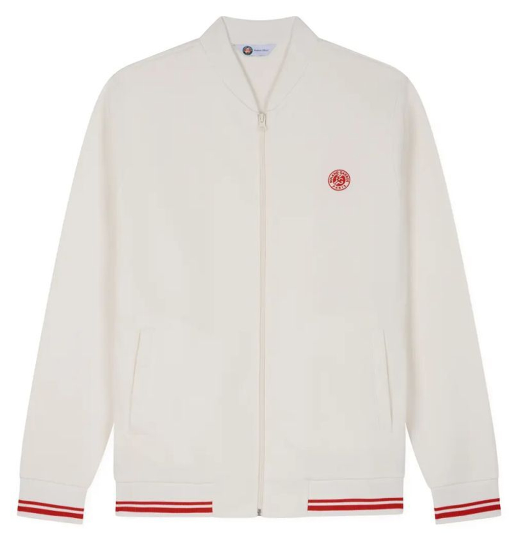 Куртка теннисная Roland Garros Heritage Taylor Teddy - ecru