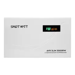 Настенный стабилизатор напряжения 3000 Вт SMARTWATT AVR SLIM 3000RW