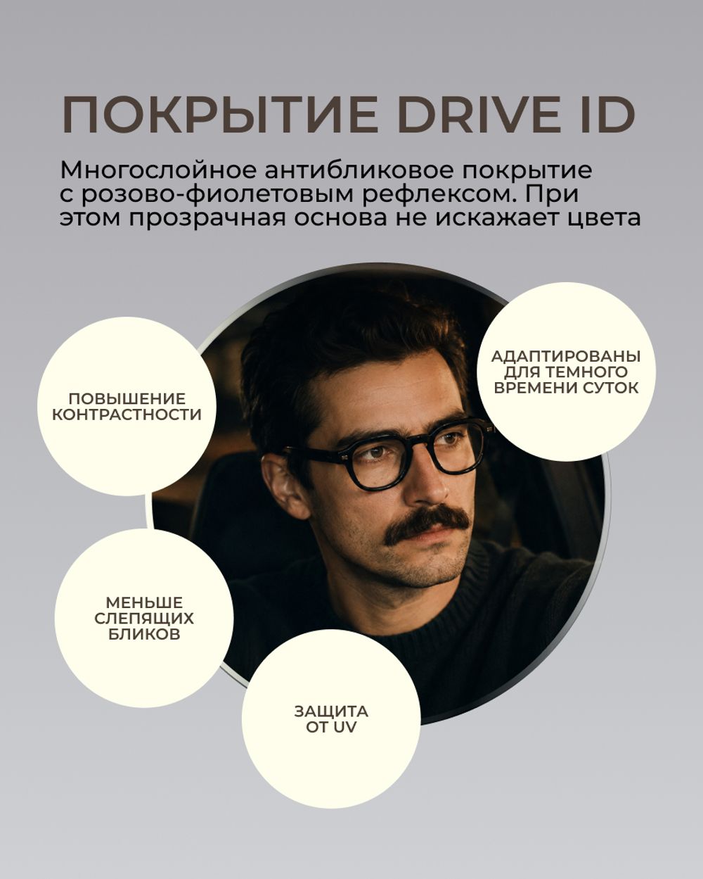 Линза для ночного вождения Gross Optic Relax Opensense Drive ID 1.67