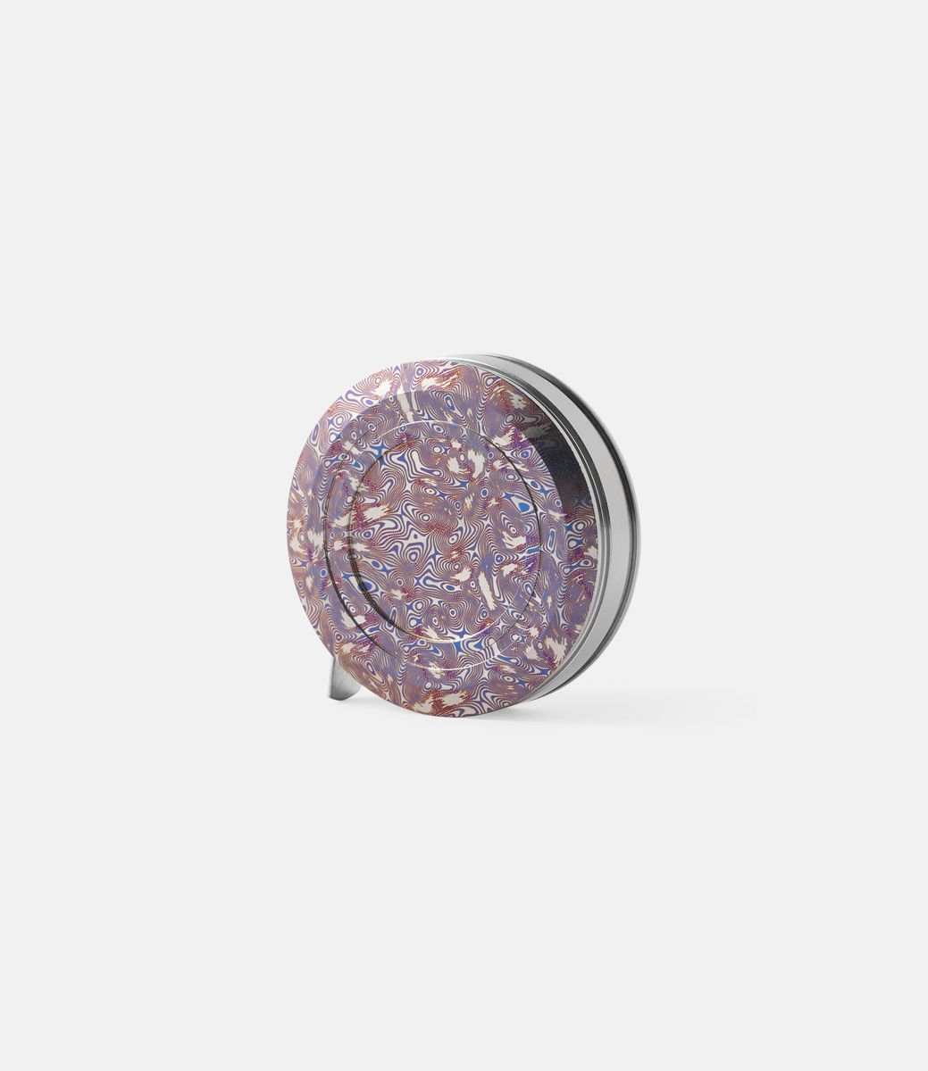 TEC Ti-Tape Dark Purple Damascus — мини-рулетка из титана