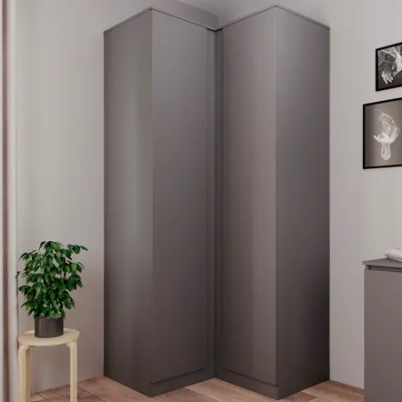 МС Мори Шкаф угловой МШУ 940 (Графит), ДСВ-Мебель, г. Пенза