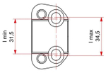 Кронштейны крепления руля D28 + 10мм RTech R-COLL0NR1028