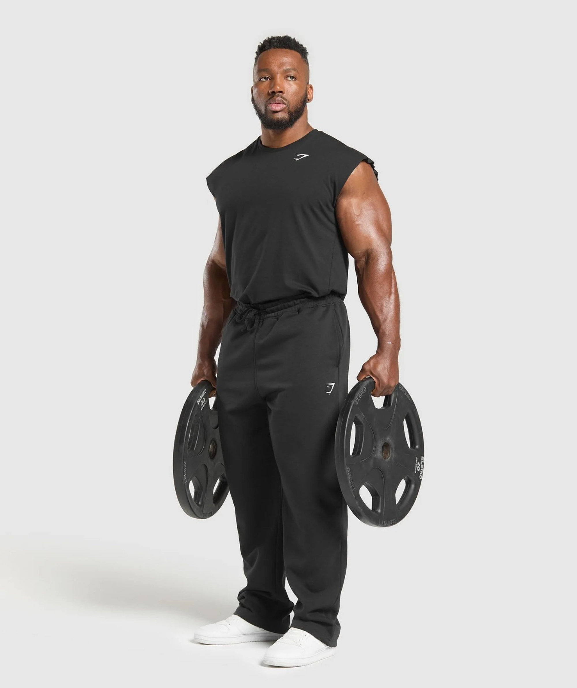 Майка GYMSHARK Critical Cut Off Tank Black