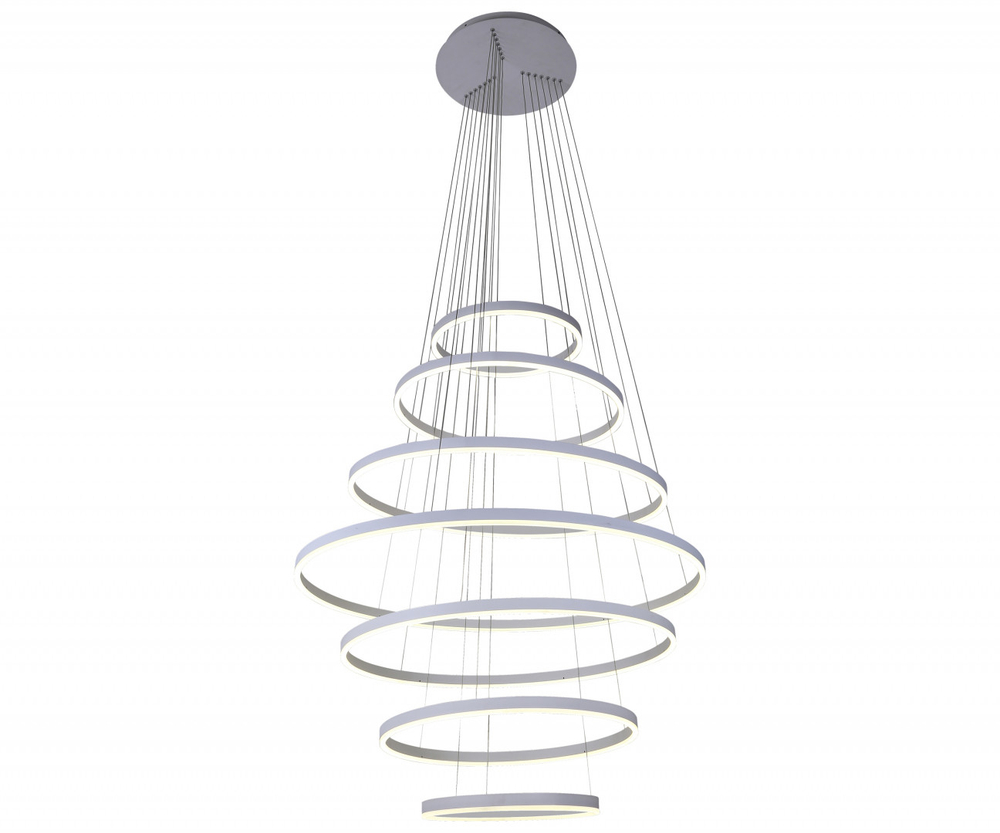 Люстра димм.Тор белый Led 284W