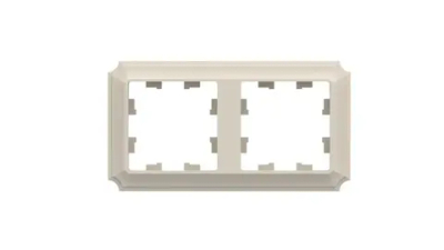 ATLASDESIGN ANTIQUE 2-постовая РАМКА, универсальная, БЕЖЕВЫЙ