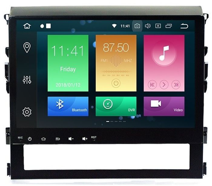 Магнитола для Toyota Land Cruiser 200 2015-2021 (без JBL) - Kuberg MKD-T125-P6 на Android 10