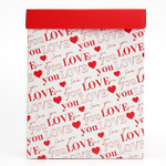 Коробка складная с 3D эффектом «Love you», 18 х 14 х 23 см