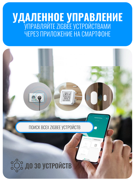 Беспроводной ZigBee хаб/шлюз Smart Aura