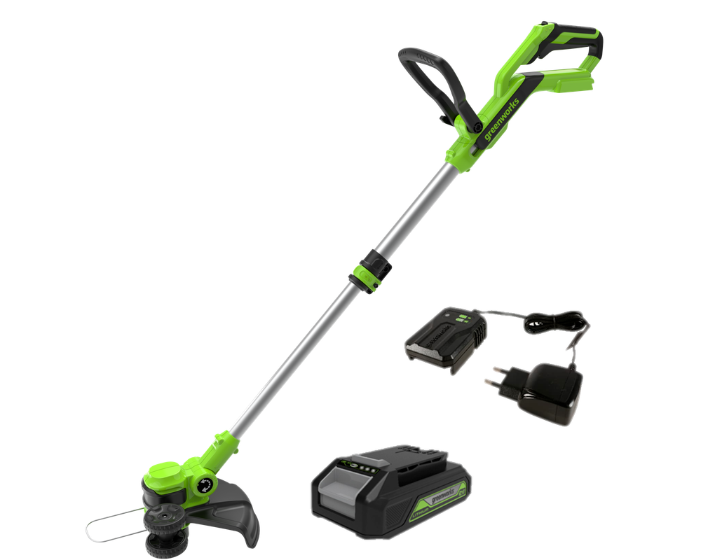 Триммер аккумуляторный Greenworks G24LT30K2 24V 30,5см с АКБ 2 А.ч и ЗУ