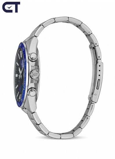 CASIO EFV-C110D-2AVDF EDIFICE мужские наручные часы — аналогово-цифровая модель с синим циферблатом и 10-летней батареей