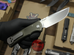 Нож Chaves Knives / Pro-Tech Redencion 229 Auto FDE Battleworn GREEN STANDARD - алюм рук с гравир., шайбы