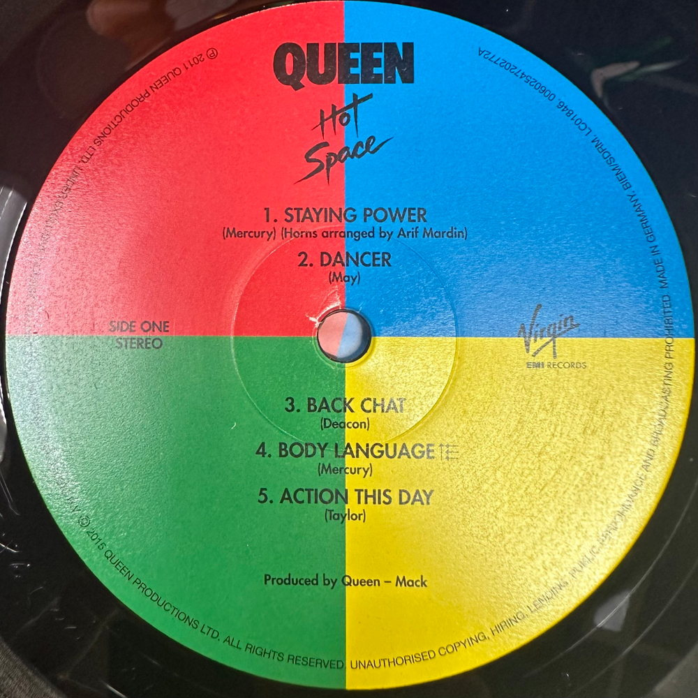 Queen - Hot Space (Европа 2015г.)