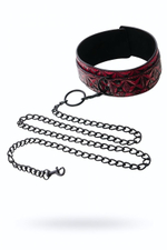 Ошейник с поводком Collar With Leash красный