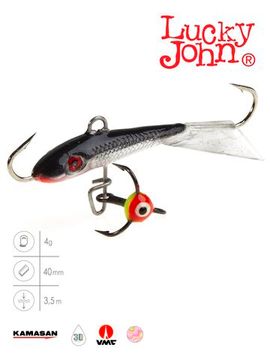Балансир Lucky John FIN 3 с тр. 40мм/13H блистер