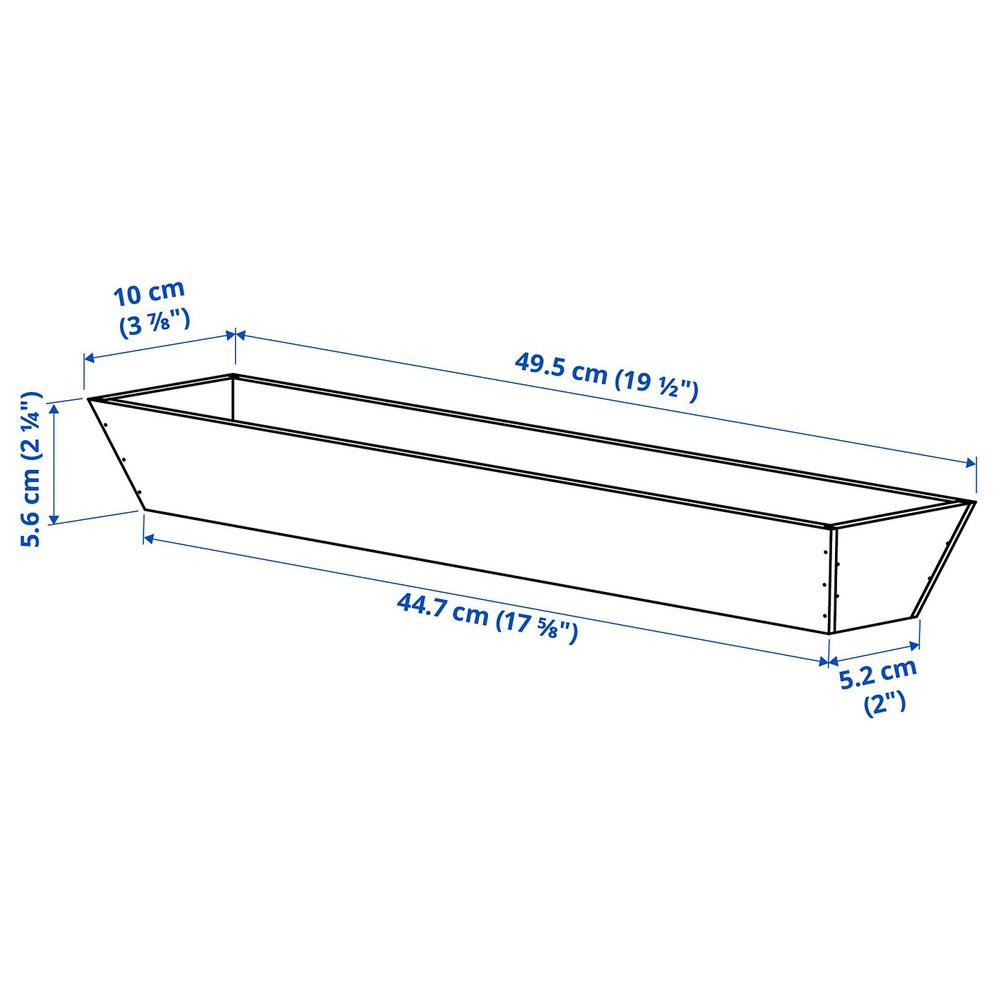 IKEA UPPDATERA  (ИКЕА УППДАТЕРА)  -  Вкладыш в ящик - бамбук 10x50 см