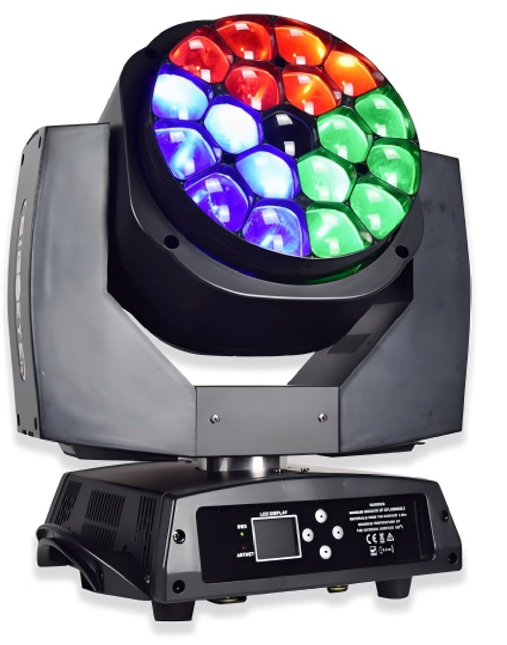 Wash B-EYE 19 K10 — вращающаяся голова 19×15 Вт RGBW с зумом 6°–50°