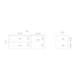 Тумба подвесная ML073L