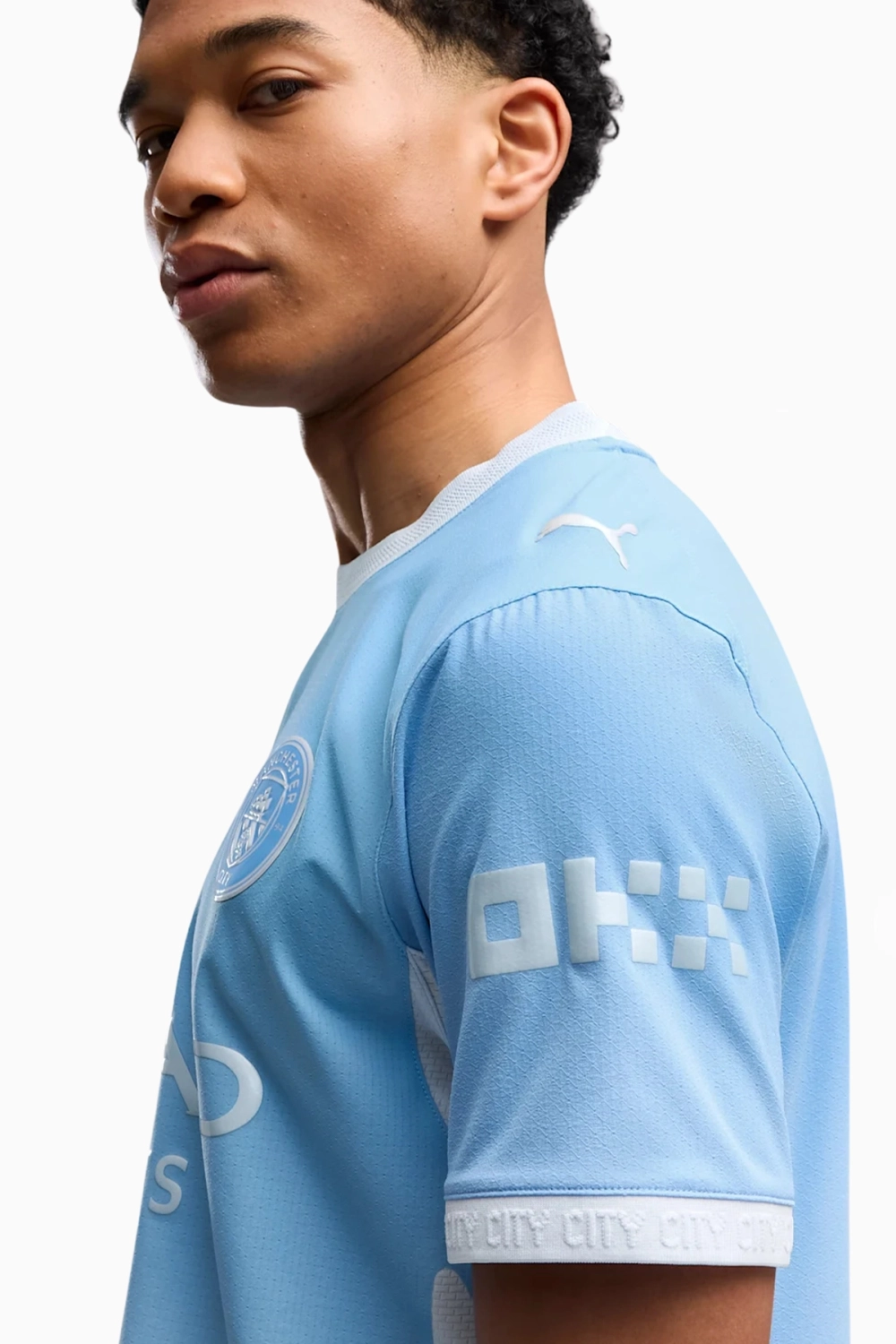 Футболка Puma Manchester City 26/27 Home Authentic Box - голубой