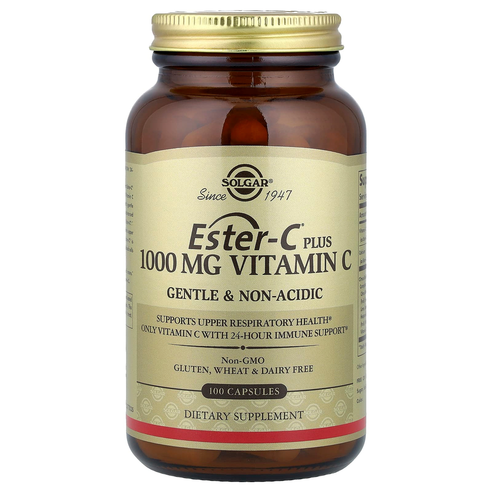 Solgar, Ester-C® Plus, витамин C, 100 капсул