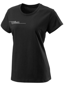 Женская теннисная футболка Wilson Team II Tech Tee W - черный