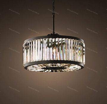WELLES CLEAR CRYSTAL ROUND Restoration Hardware 68060842