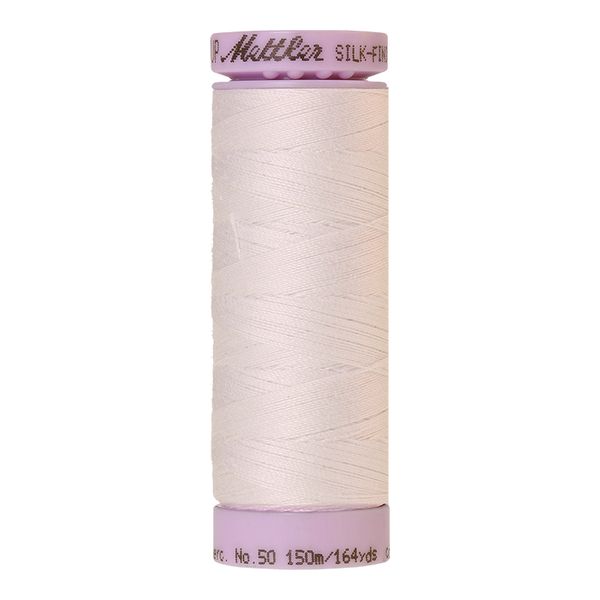 Нитки хлопковые Mettler Silk-Finish Cotton 50 (150 м), 5 кат. | цв. 2000 белый