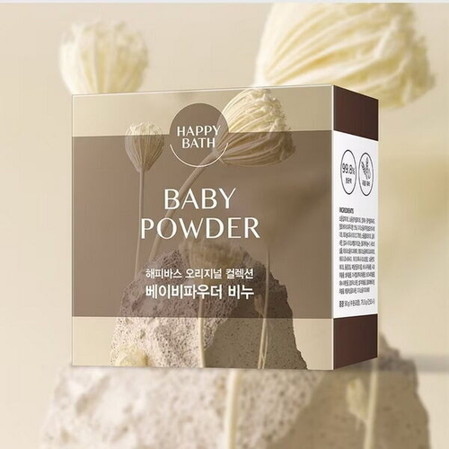 Мыло для лица и тела с ароматом детской присыпки Happy Bath Original Collection Baby Powder Bar Soap, 90г