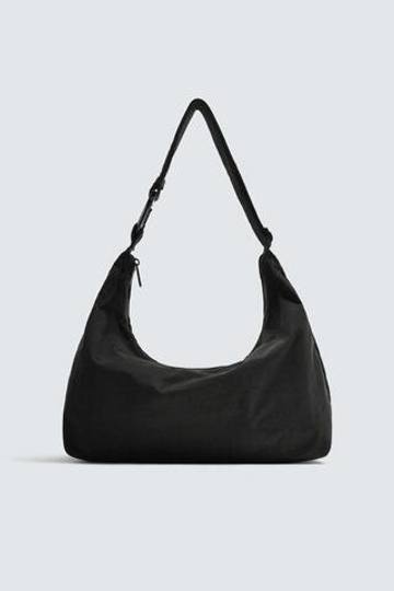 ZARA НЕЙЛОНОВАЯ СУМКА, ЧЕРНЫЙ