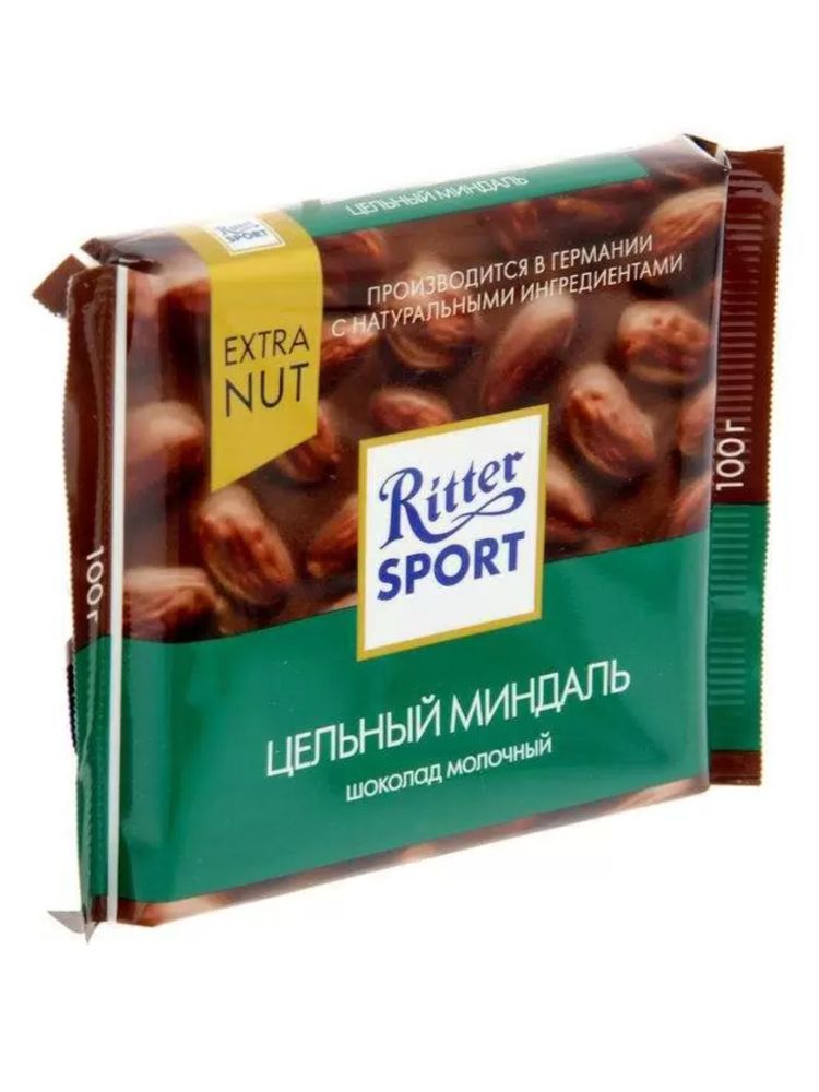Шоколад молочный Ritter Sport Цельный миндаль 100 г x 2 шт