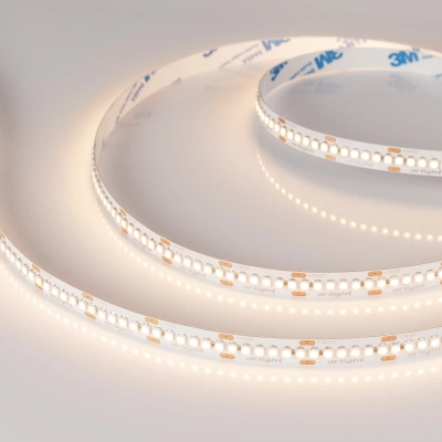 Лента RT-A240-10mm 24V Warm3000 (19.2 W/m, IP20, 3528, 5m) (Arlight, Открытый)