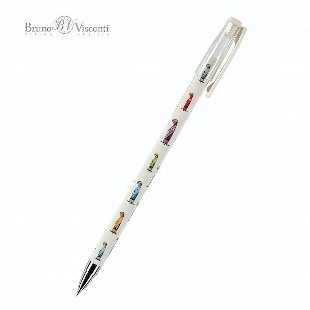 Ручка шариковая 0.5 мм, синяя "HappyWrite. Самолетики" (Bruno Visconti)