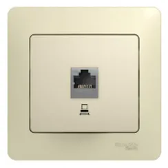 Розетка компьютерная RJ45 Cat 5e Systeme Electric Glossa Бежевый GSL000281K