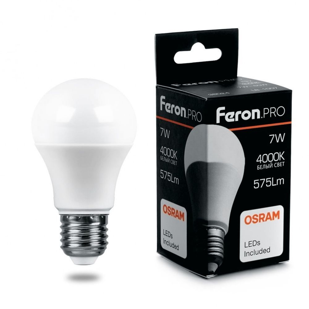 Лампа светодиодная Feron 9 Вт 230В Е27 4000 К  38027