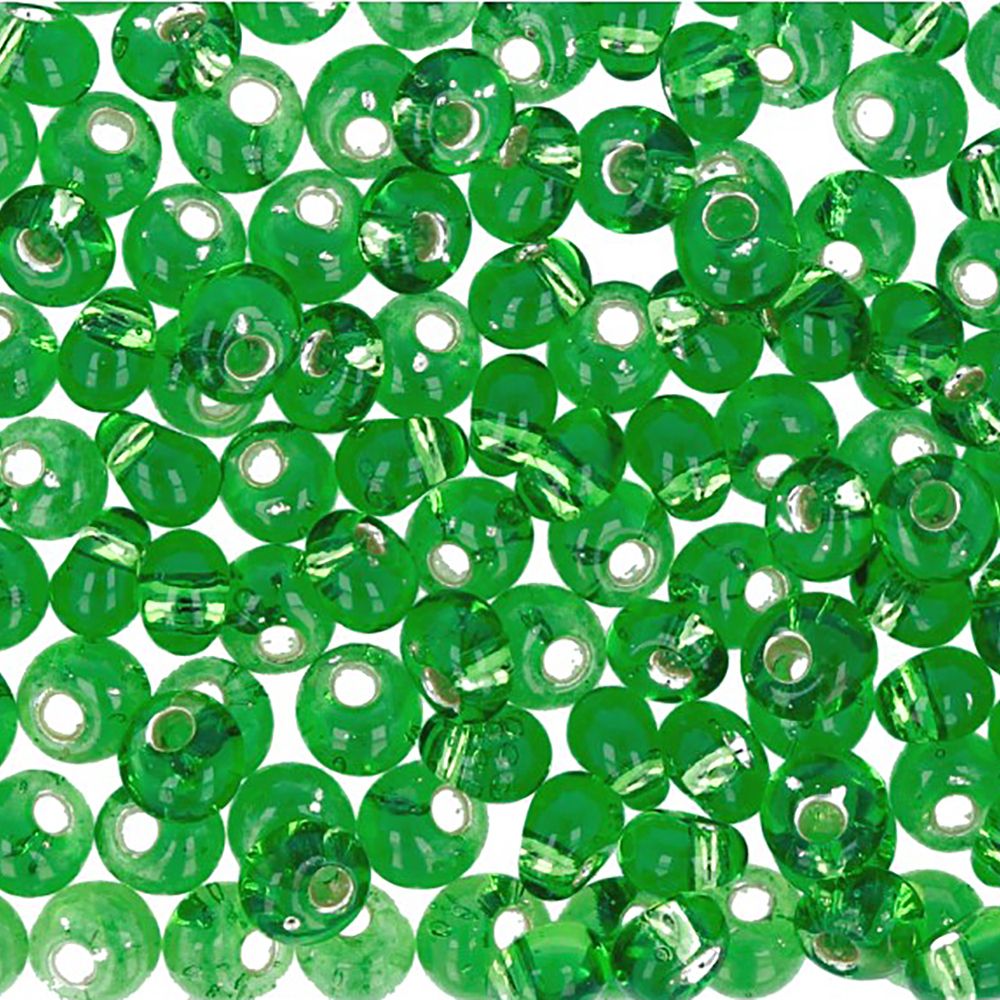 Бисер Toho Magatama 2 (3 мм), 25 г (5х5 г), 0027 зеленый Бисер Toho Magatama 2 (3 мм), 25 г (5х5 г), 0027 зеленый