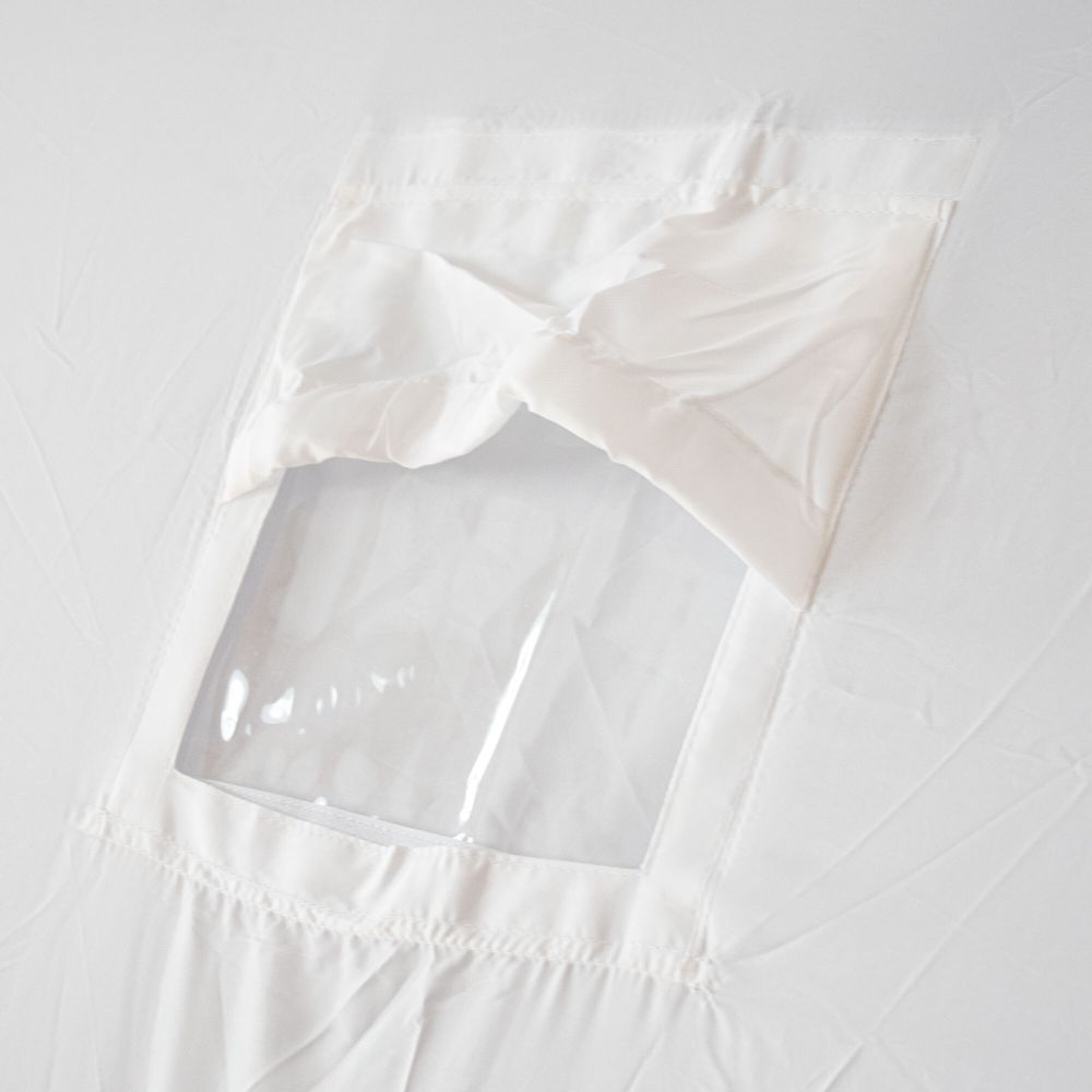 Палатка зимняя куб СЛЕДОПЫТ 2,1 х2,1 м, Oxford 210D PU 1000, S по полу 4,4 кв.м,цв. синий/белый