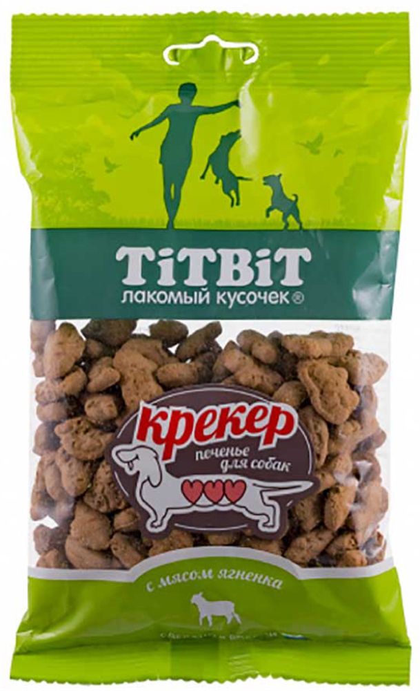 Крекер TITBIT для собак с мясом ягненка, 100г
