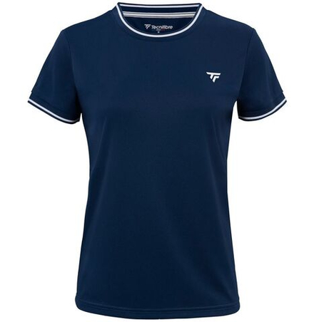 Детская теннисная футболка Tecnifibre Team Tech Junior — marine