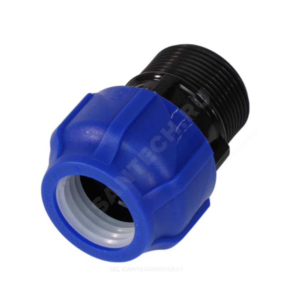 Муфта компрессионная ПЭ Дн 32х1 1/4" НР Ру16 VALFEX 121001132114