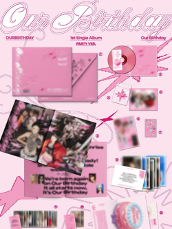 (ПРЕДЗАКАЗ) Альбом OURBIRTHDAY - OUR BIRTHDAY 1st Single Album PHOTOBOOK 2 Version SET