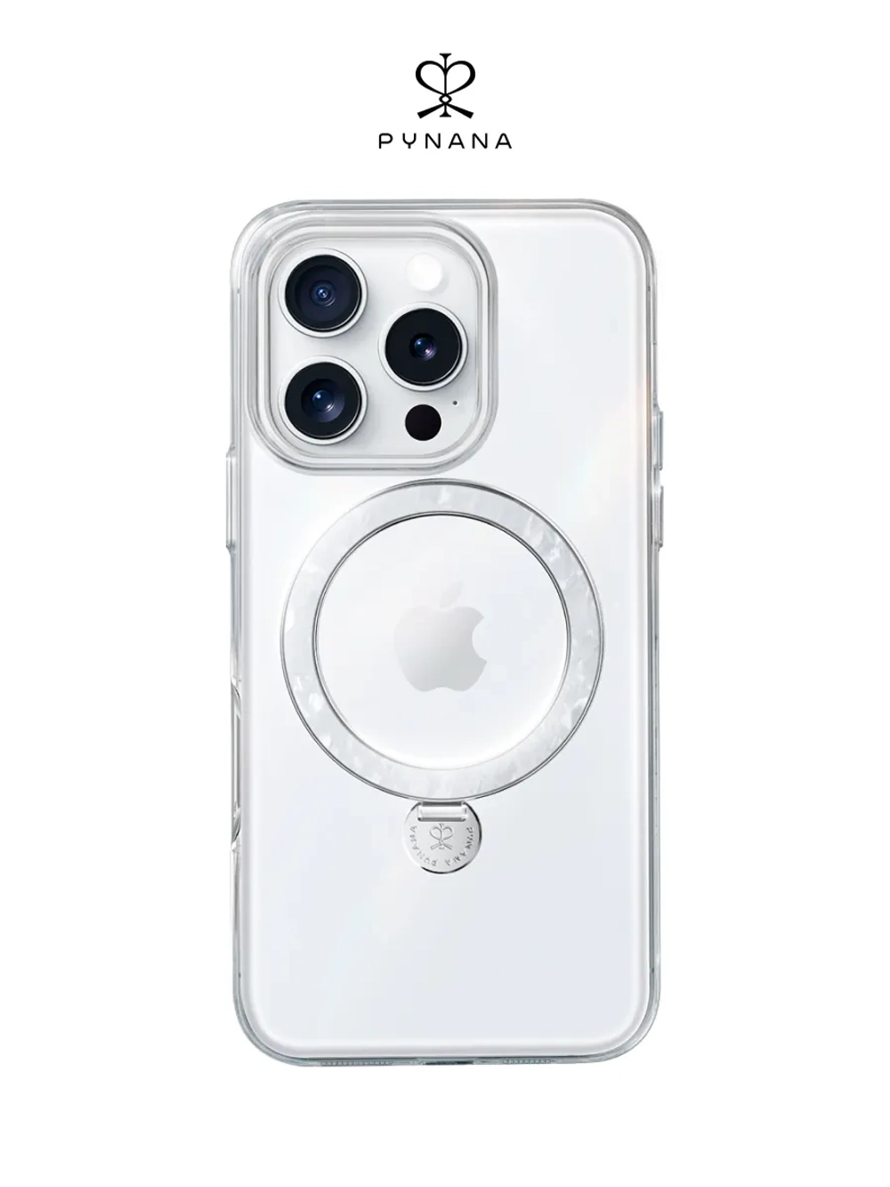 Чехол PYNANA для iPhone 16 Pro Max перламутр Magsafe