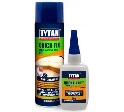 Клей TYTAN PROFESSIONAL двухкомпонентный для МДФ прозрачный