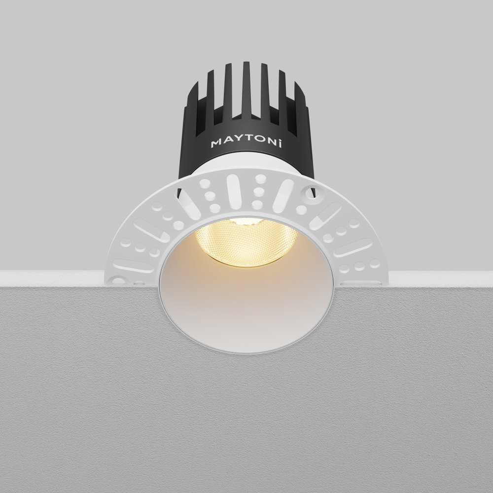 Встраиваемый светодиодный светильник Maytoni Dip DL122-15W-2.7K-TRS-W