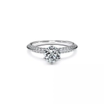 Кольцо из платины с бриллиантом 0.53 карат , Tiffany💠