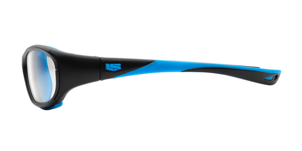 Спортивные очки с диоптриями Rec Specs / Rs-40 / Matte Black / Cyan / детские до 10 лет