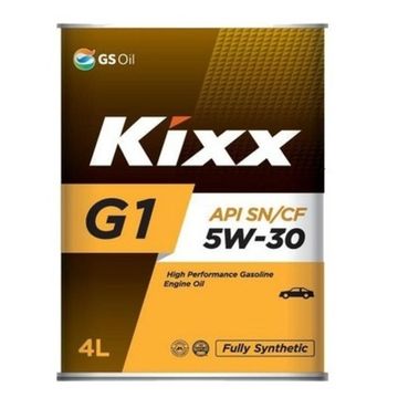 KIXX G1 5W-30 масло моторное синтетическое API SN/ILSAC GF-5/RC/CF (4 Литра)