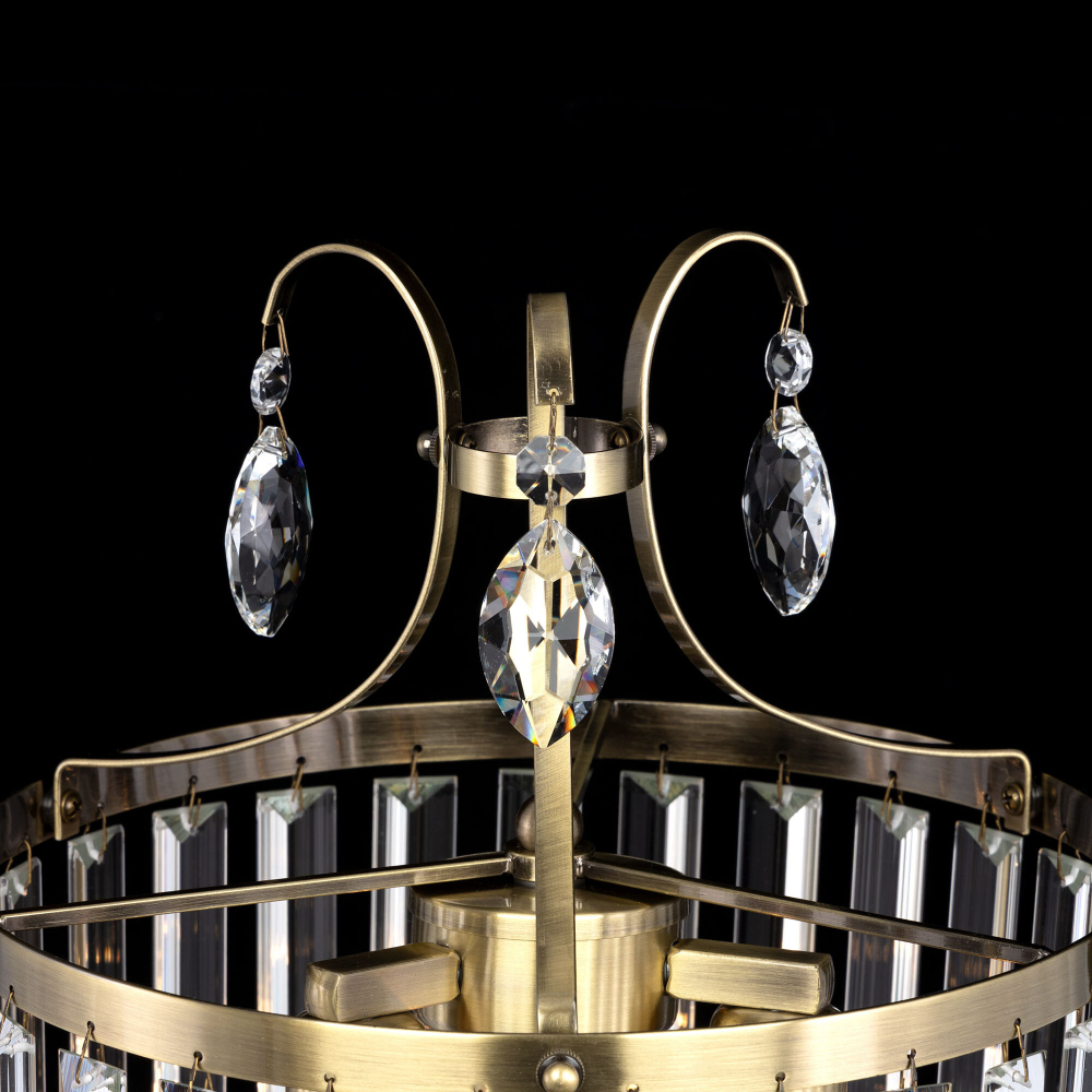 Citilux Инга CL335833 Настольная лампа хрустальная Бронза