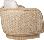 Кресло McGuire Coastal Braided Swivel Lounge Chair