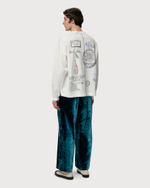 SHINYAKOZUKA БРЮКИ БАРХАТНЫЕ БИРЮЗОВЫЕ Dear, BAGGY